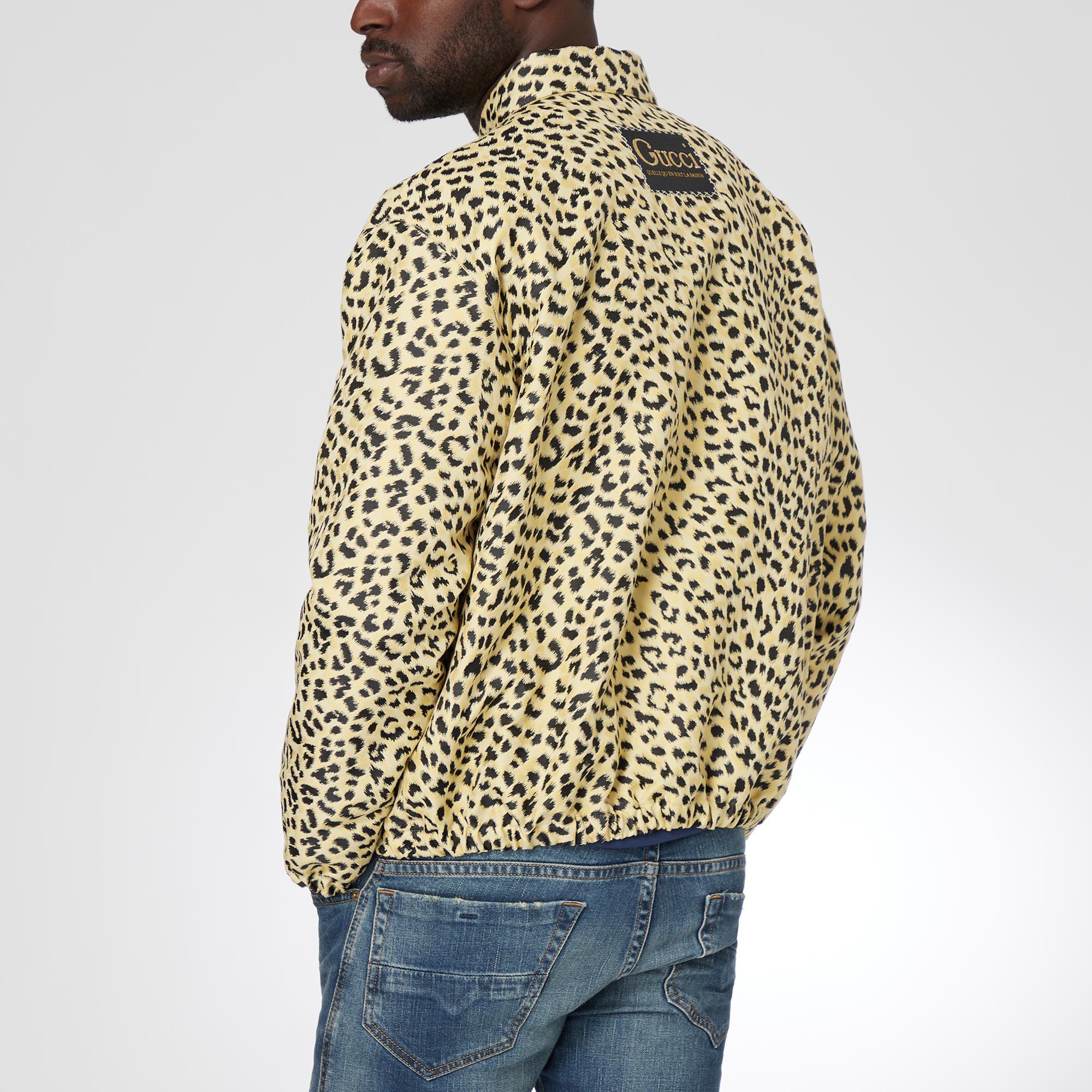 Leopard Print Blouson Jacket